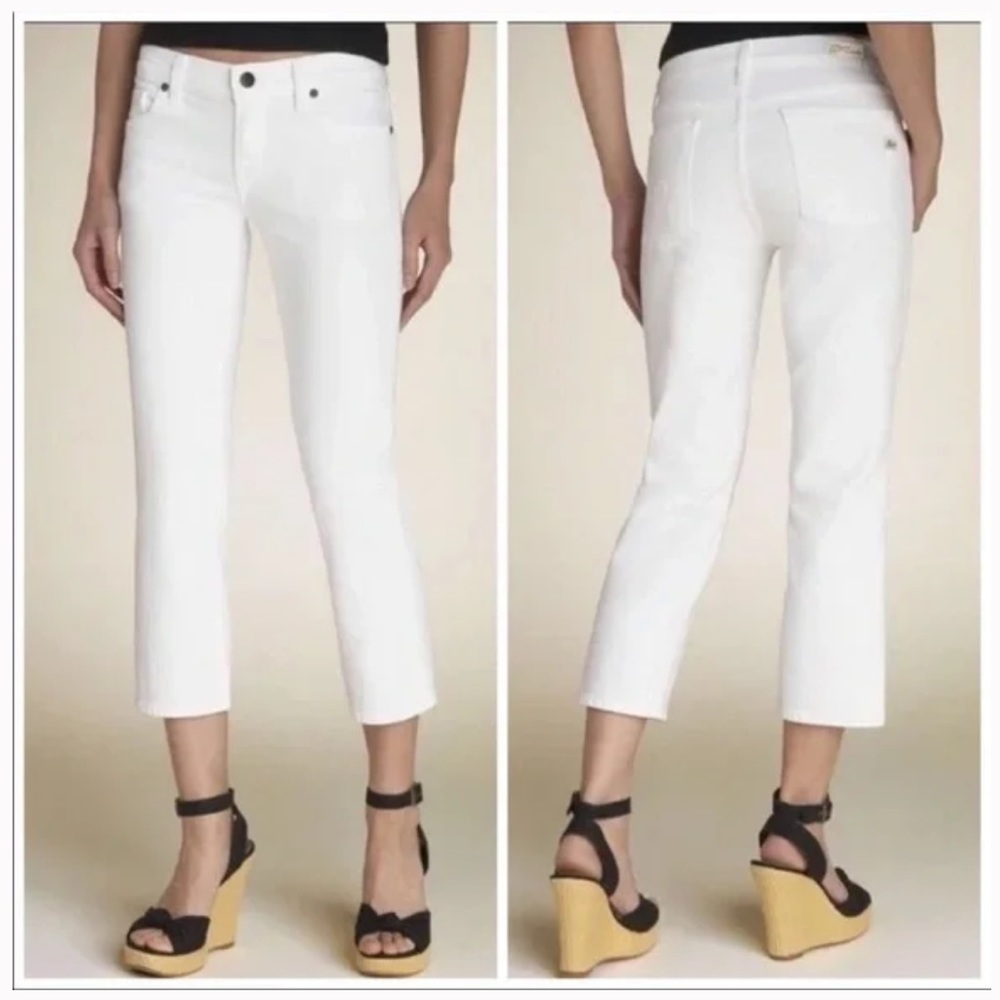 Citizens Of Humanity White Ankle Crop Jeans